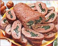 Polpettone funghi e spinaci